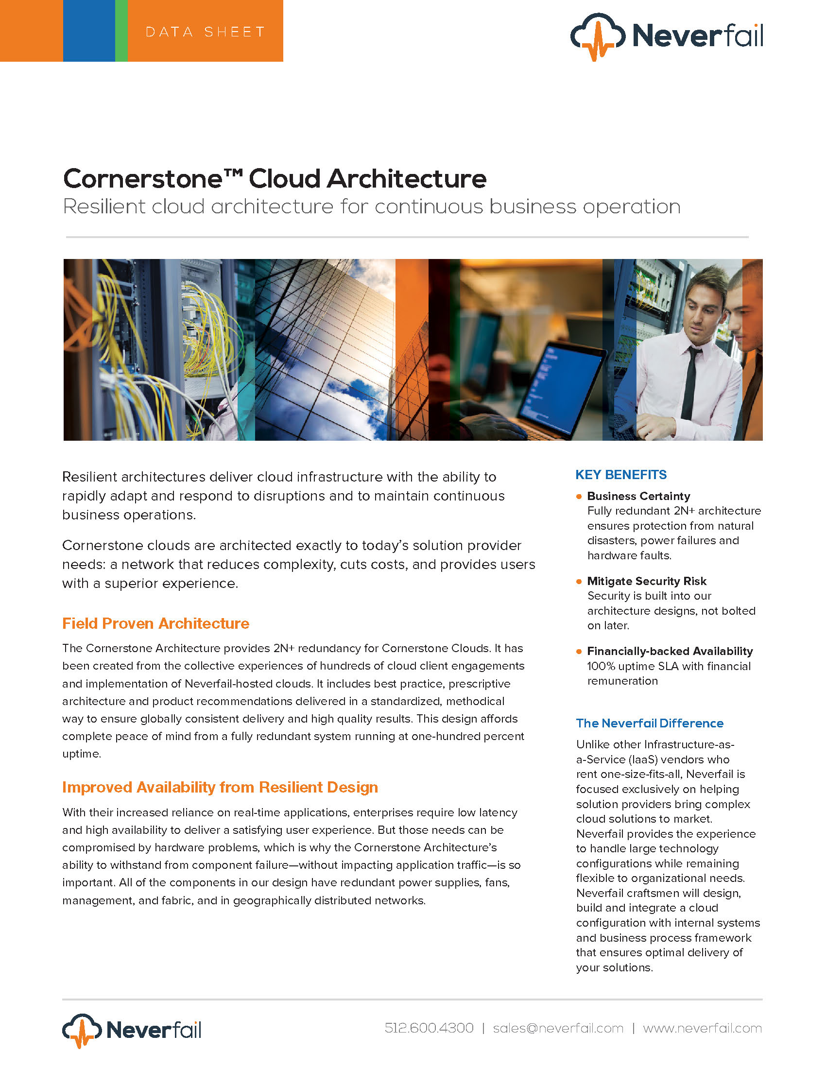 Datasheet: Neverfail Cloud Architecture