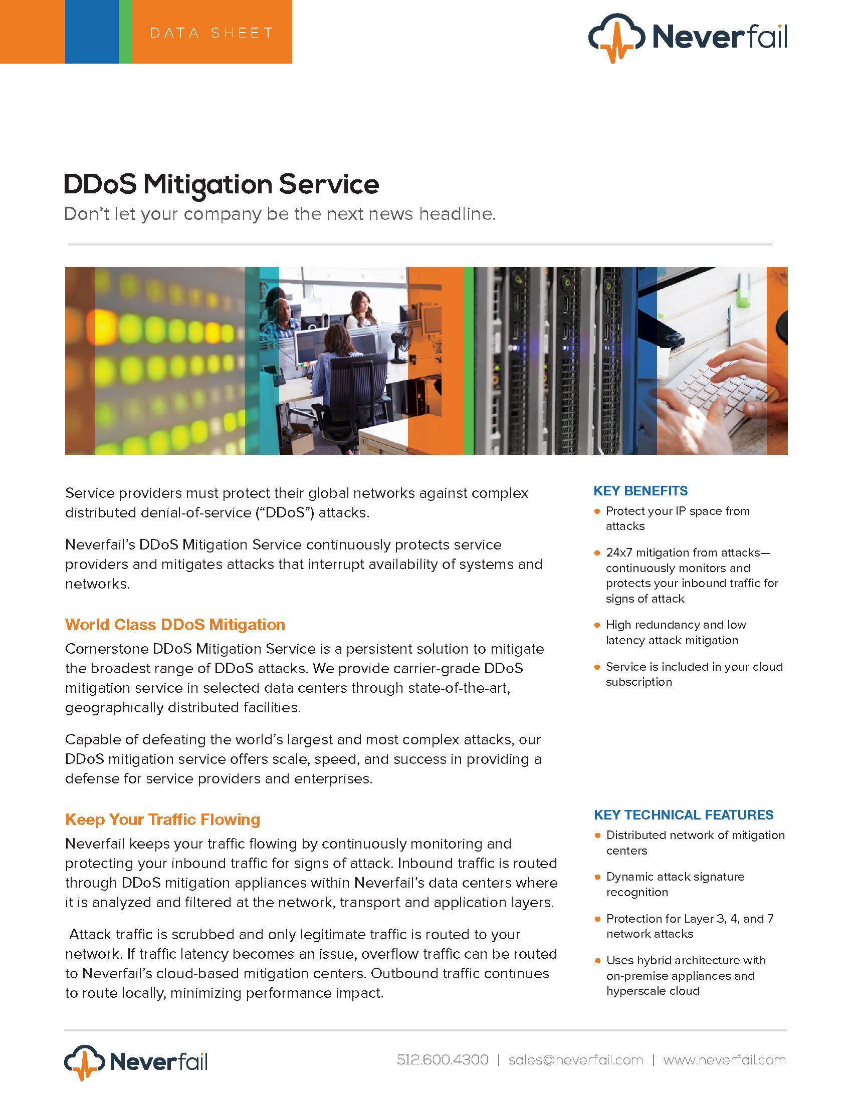 Datasheet: DDoS Mitigation Services